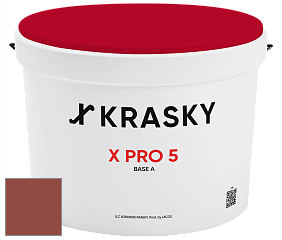 Краска X PRO 5 X Krasky матовая краска для стен и потолков цвет NCS S 4050-Y80R 