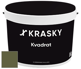 Краска X2B Kvadrat X Krasky матовая краска для потолков глубокого чёрного цвета цвет NCS S 6030-G50Y 