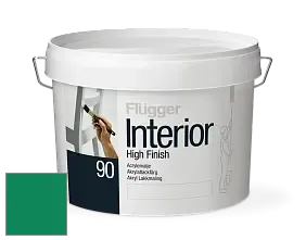 Краска Flugger Interior High Finish 90 акриловая глянцевая эмаль цвет RAL 6032 