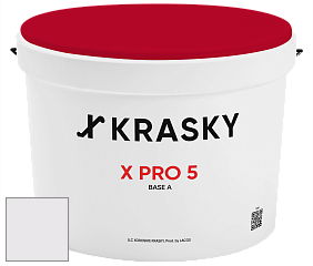 Краска X PRO 5 X Krasky матовая краска для стен и потолков цвет NCS S 0603-R40B 