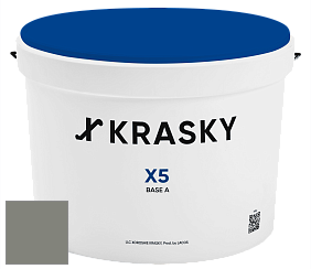 Краска X5 X Krasky матовая краска для стен и потолков цвет 5327 