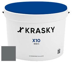 Краска X10 X Krasky шелковисто-матовая краска для стен и потолков цвет NCS S 6502-B50G 