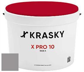 Краска X Pro 10 X Krasky матовая краска для стен и потолков цвет RAL 7036 