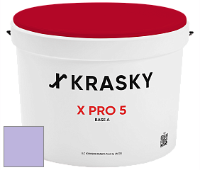 Краска X PRO 5 X Krasky матовая краска для стен и потолков цвет 2444 