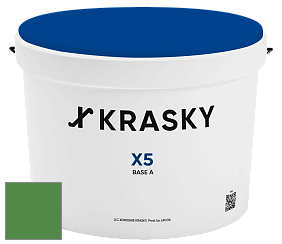 Краска X5 X Krasky матовая краска для стен и потолков цвет NCS S 3060-G20Y 