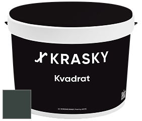Краска X2B Kvadrat X Krasky матовая краска для потолков глубокого чёрного цвета цвет 4498 