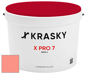 Краска X Pro 7 X Krasky матовая краска для стен и потолков цвет NCS S 0550-Y80R 