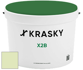 Краска X2B X Krasky глубокоматовая краска для потолков цвет NCS S 0520-G40Y 