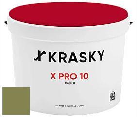 Краска X Pro 10 X Krasky матовая краска для стен и потолков цвет NCS S 4040-G50Y 