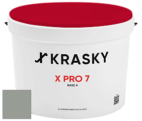 Краска X Pro 7 X Krasky матовая краска для стен и потолков цвет NCS S 4005-G20Y 