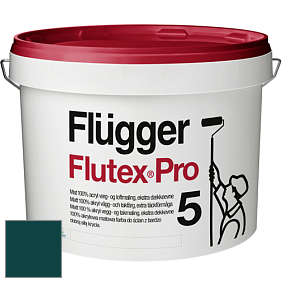 Краска Flugger Flutex Pro 5 матовая краска цвет RAL 6004 