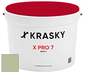 Краска X Pro 7 X Krasky матовая краска для стен и потолков цвет 3526 
