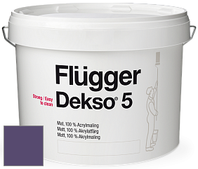 Краска Flugger Dekso 5 матовая краска цвет 2448 