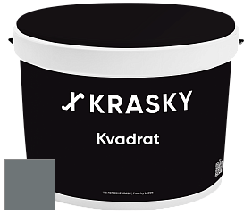 Краска X2B Kvadrat X Krasky матовая краска для потолков глубокого чёрного цвета цвет NCS S 6005-B20G 